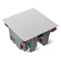 diffusore da incasso a soffitto a tre vie, Focal 300 ICLCR5, griglia quadrata installata