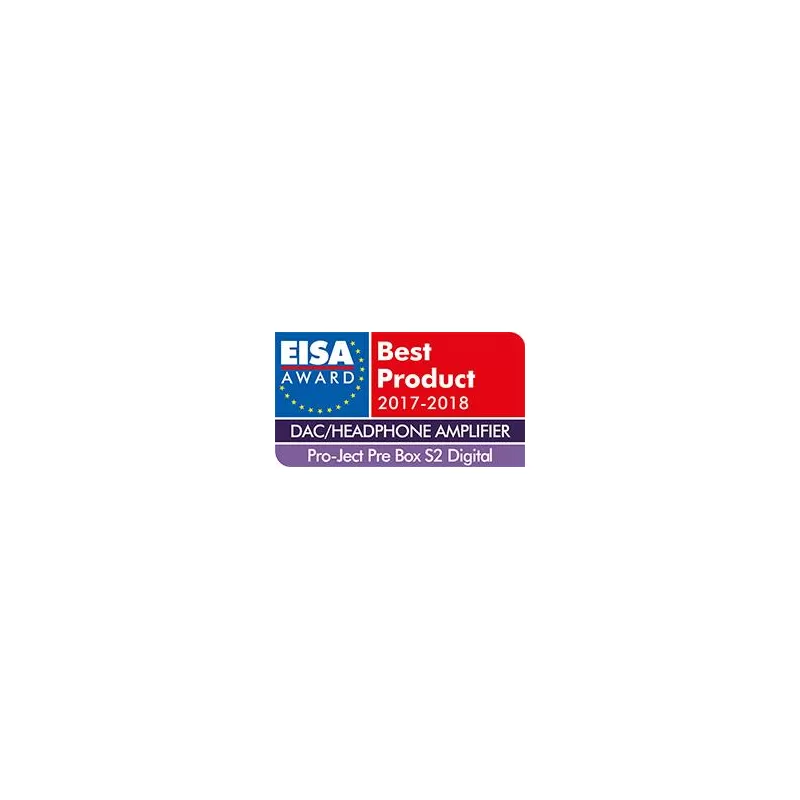 Preamplificatore digitale con convertitore D/A ESS9038, amplificatore per cuffia, Pro-Ject Pre Box S2 Digital, EISA 2017