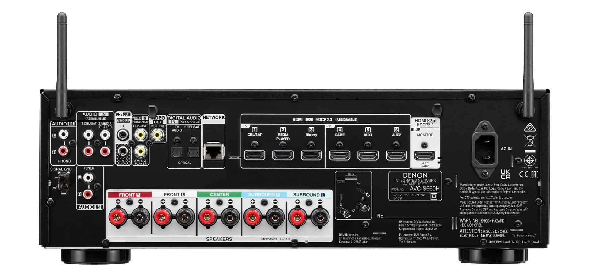 Denon AVC - S660H - Sintoamplificatore AV