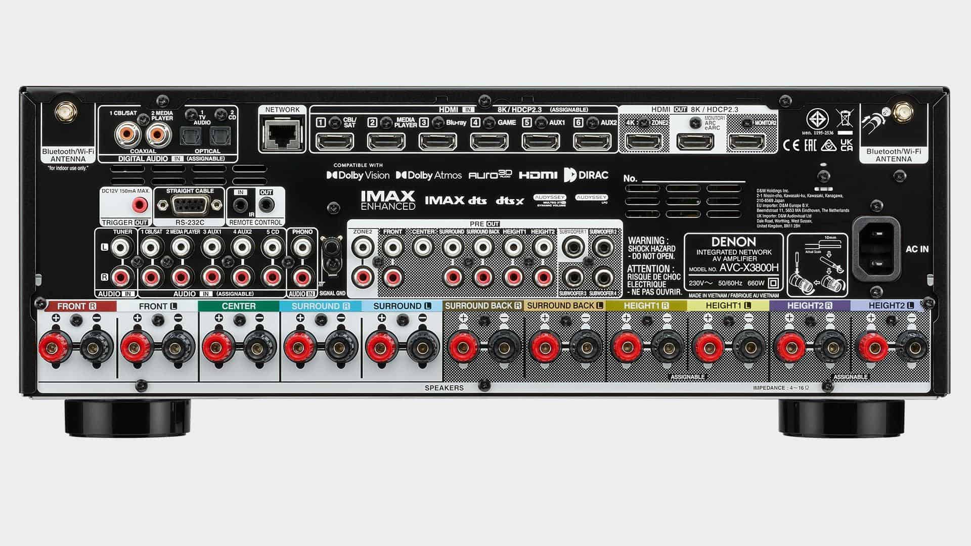 Denon AVC - X3800H - Sintoamplificatore AV