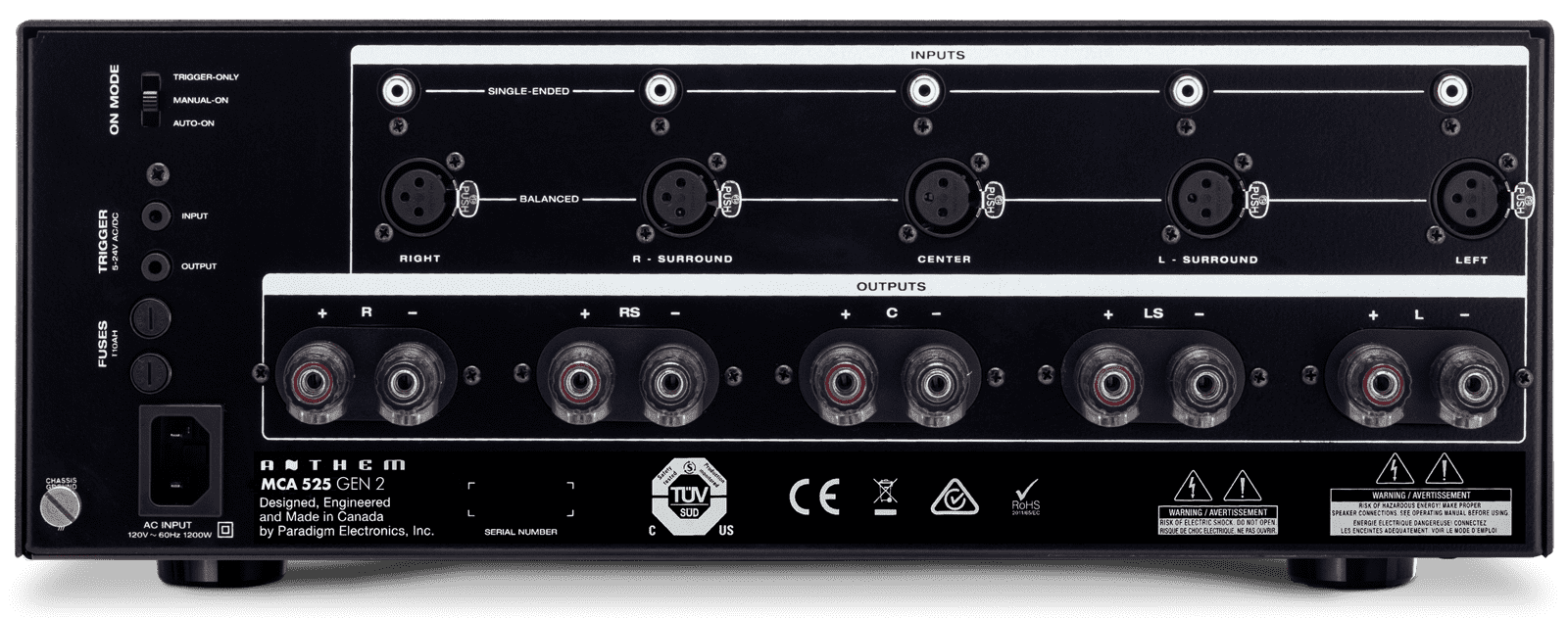 Anthem MCA 525 GEN2 - Finale Multicanale